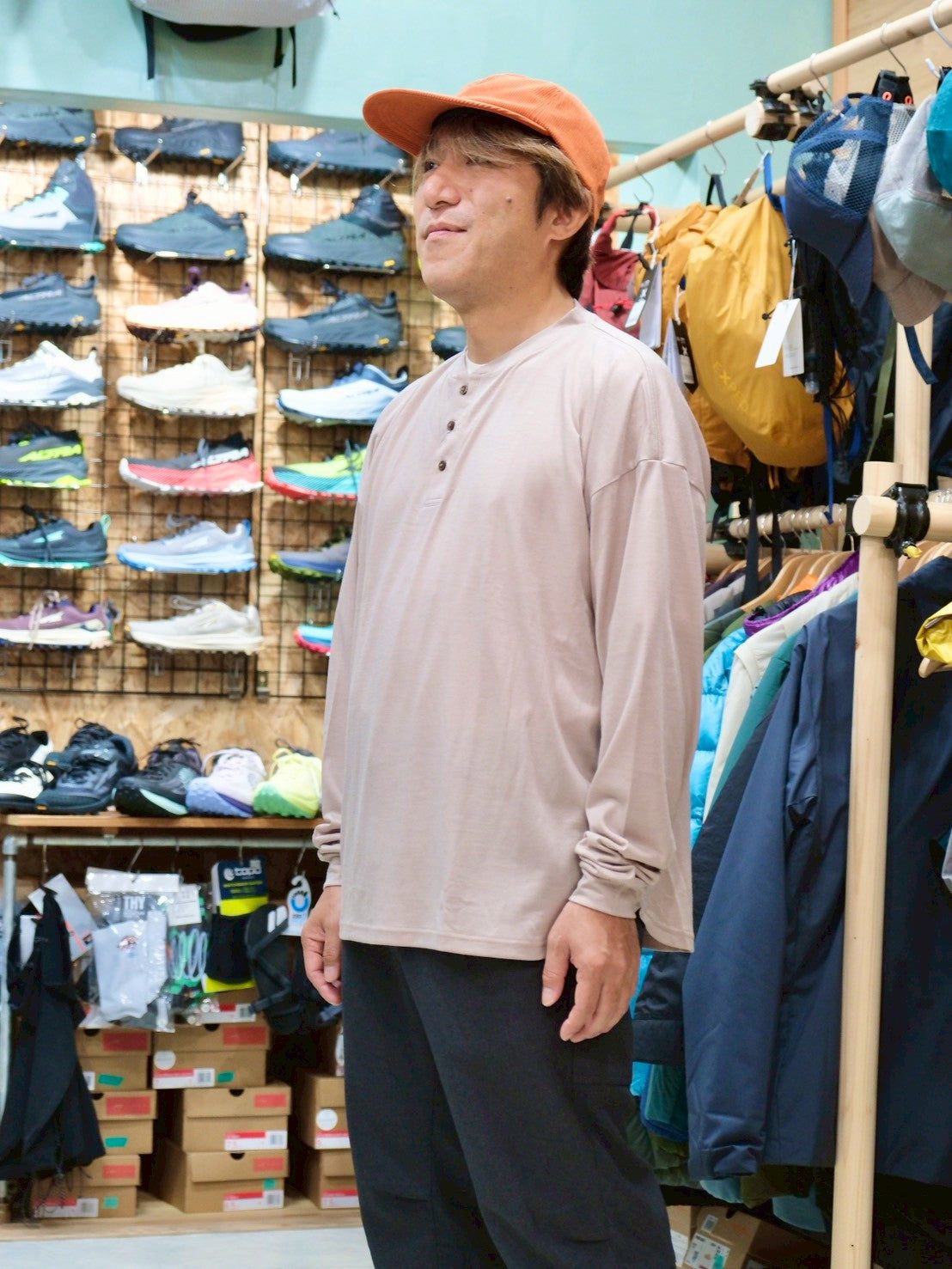 Manta Flow Shirt（マンタのようなワイドシルエットのメリノTシャツ）【SANKAKU STAND ×［sn］】