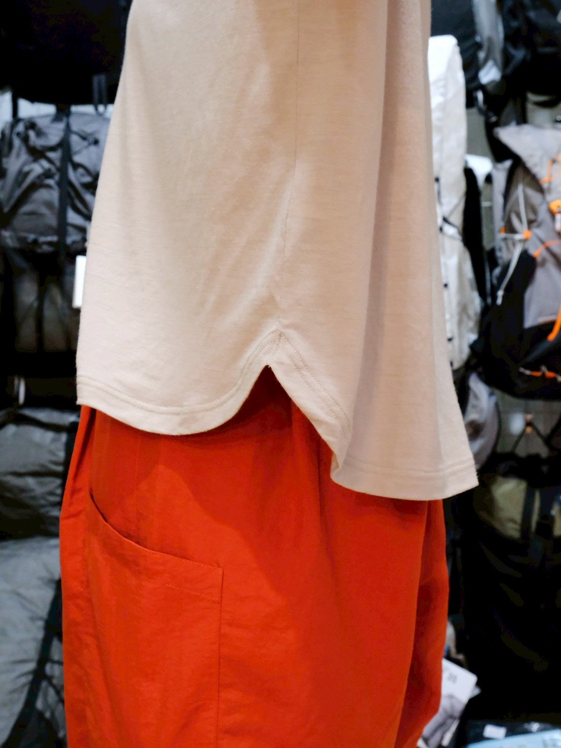 Manta Flow Shirt（マンタのようなワイドシルエットのメリノTシャツ）【SANKAKU STAND ×［sn］】