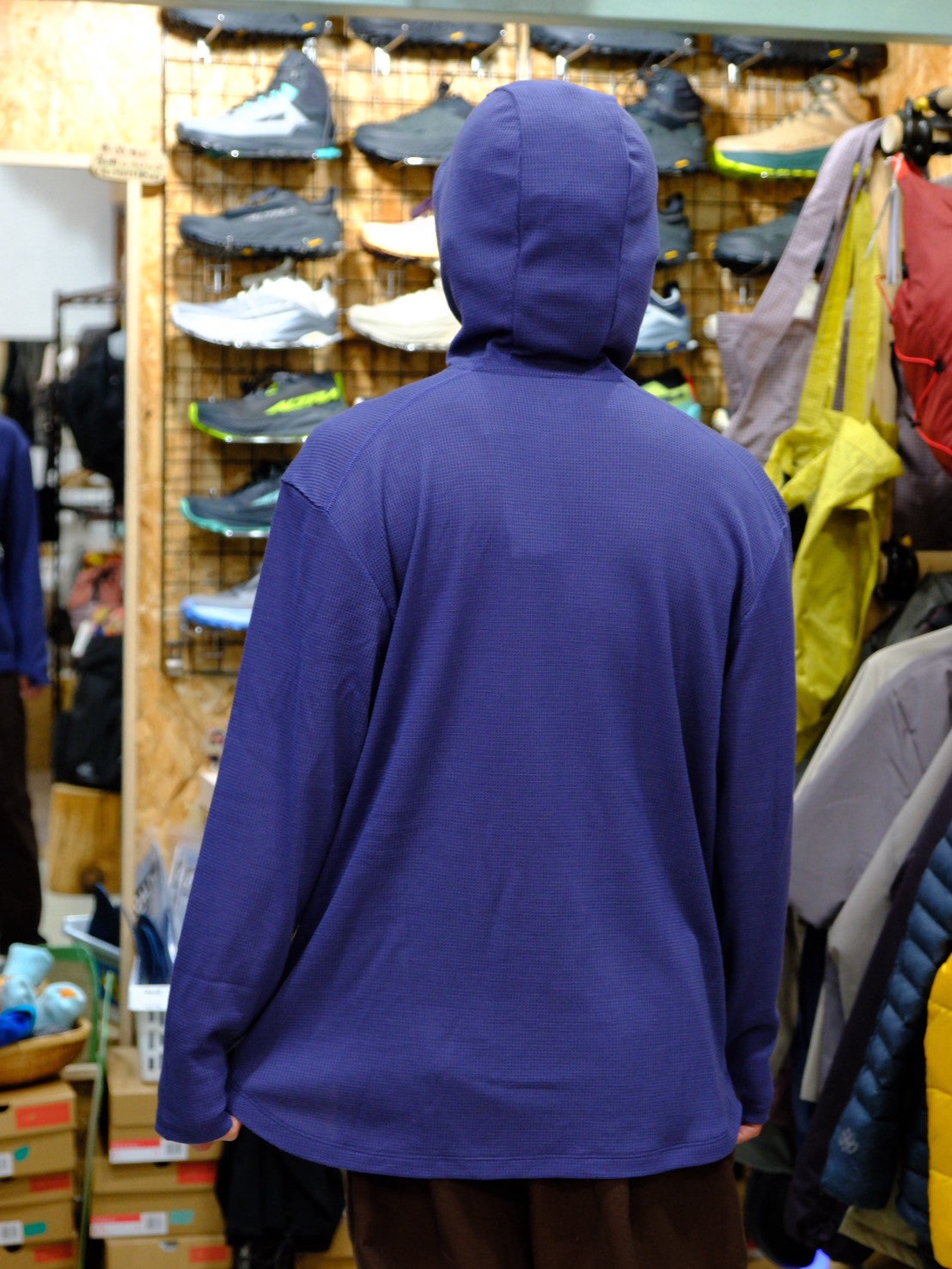 JP 190 Waffle Hoodie L/Sleeve 2(ユニセックス) 【[sn]】