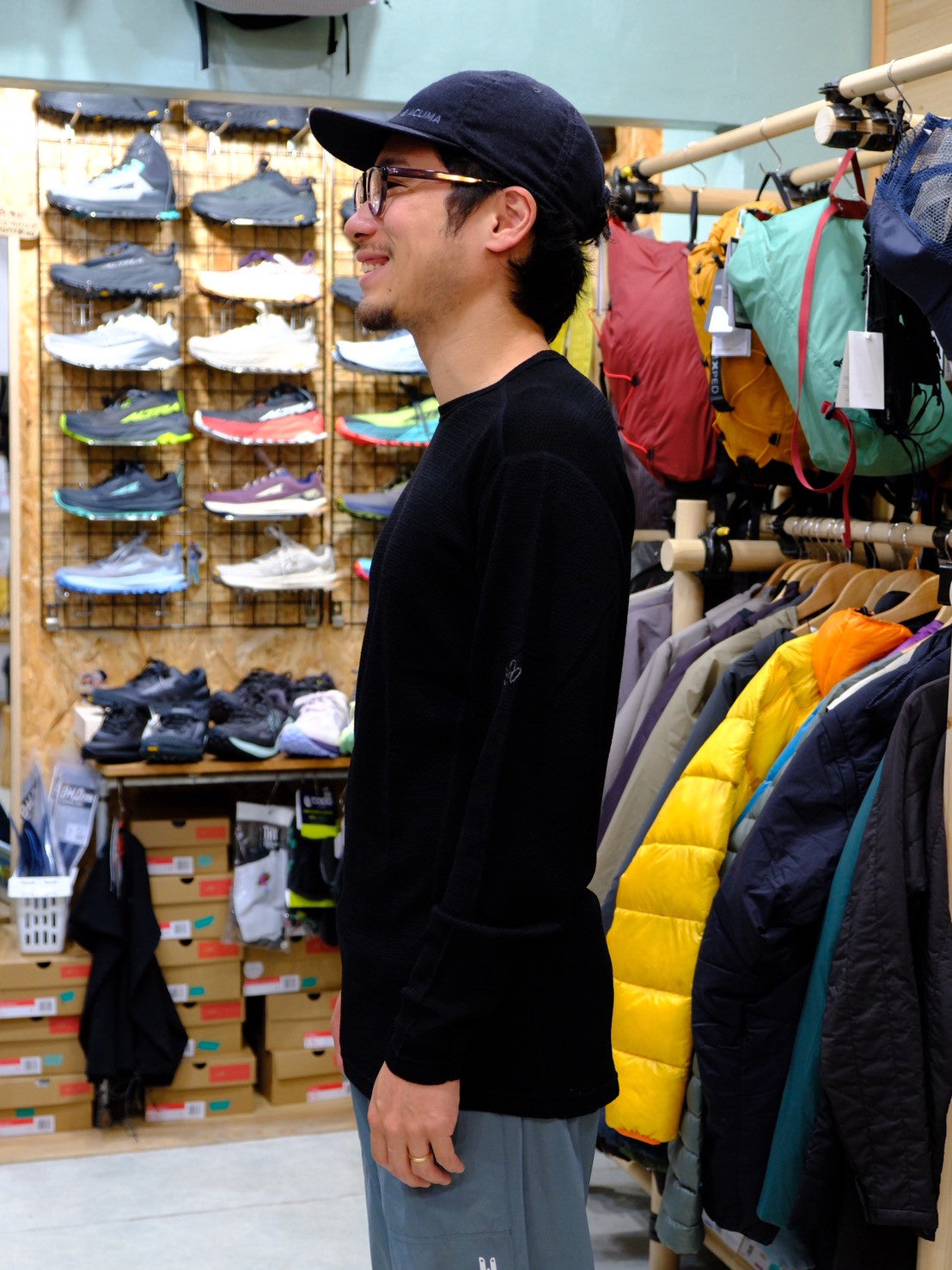 MOB Wool L/S Mens＜25FW＞（厳冬期の汗冷えを防ぐウール混のベース