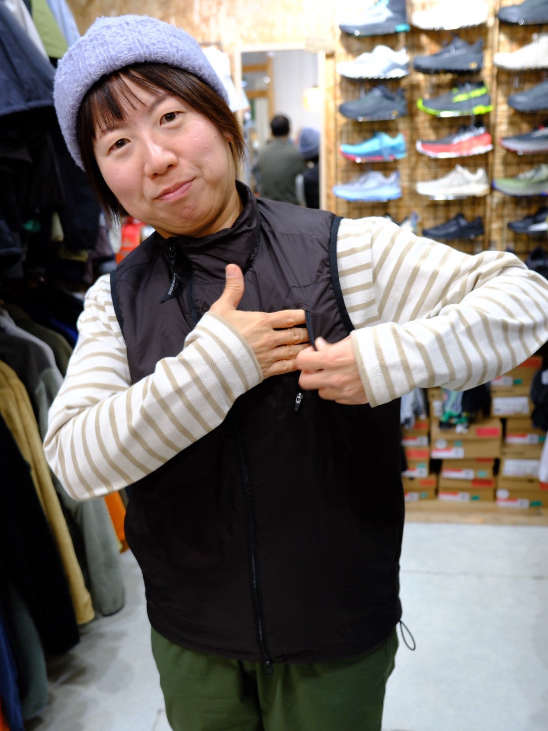 LIT PUFF VEST（軽量／化繊中綿ベスト）【RYOGEN】 – SANKAKU STAND