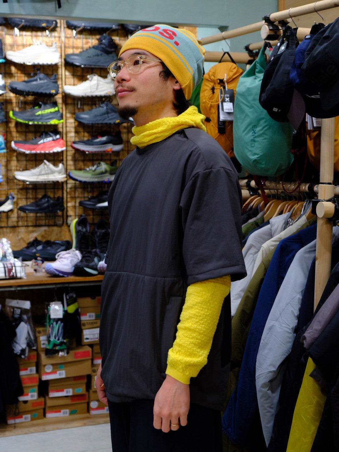 ADRIFT TEE WITH SHELL（オクタ＋シェル素材でアウター使用もできる半袖）【STATIC】