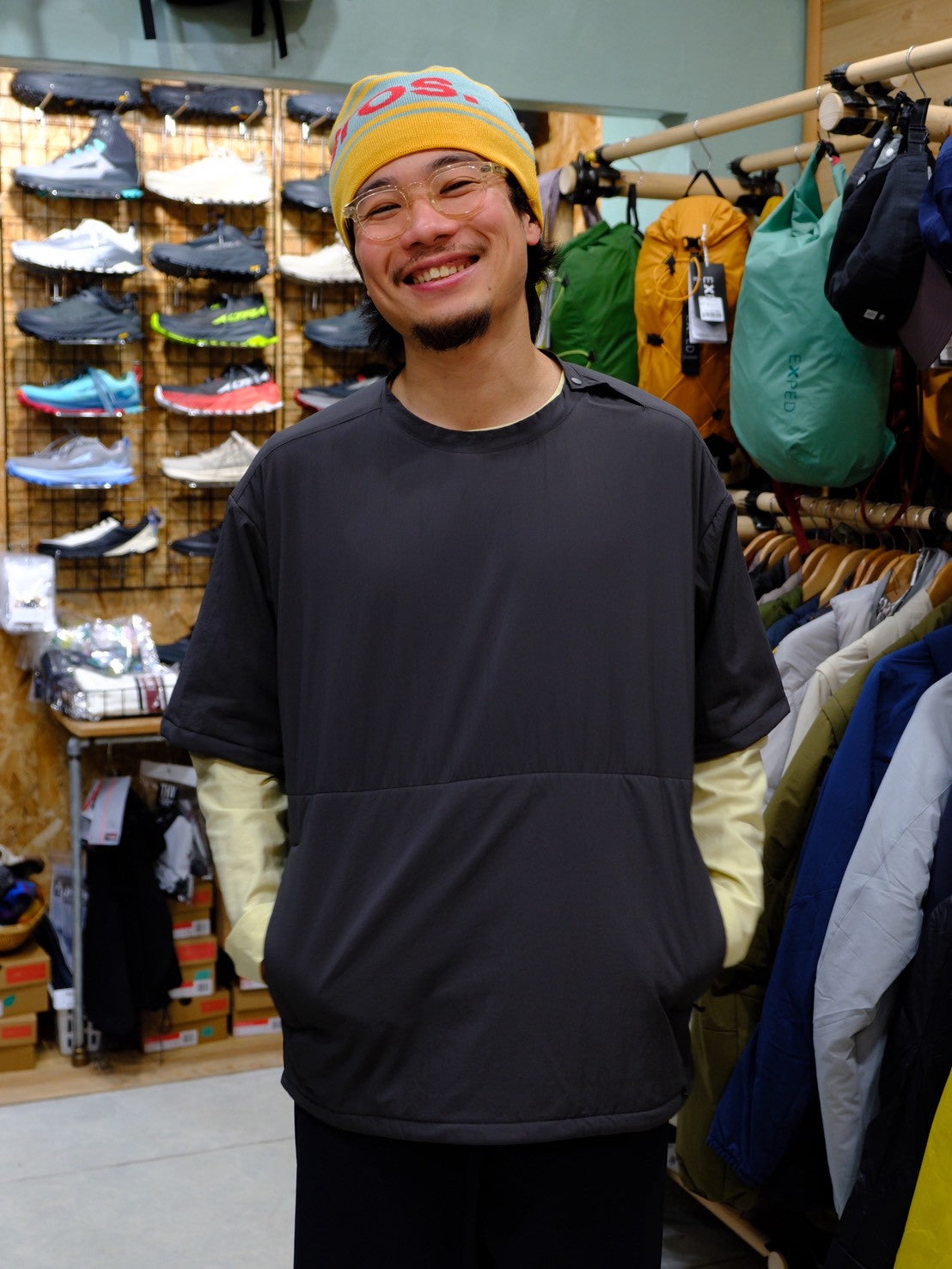 ADRIFT TEE WITH SHELL（オクタ＋シェル素材でアウター使用もできる半袖）【STATIC】