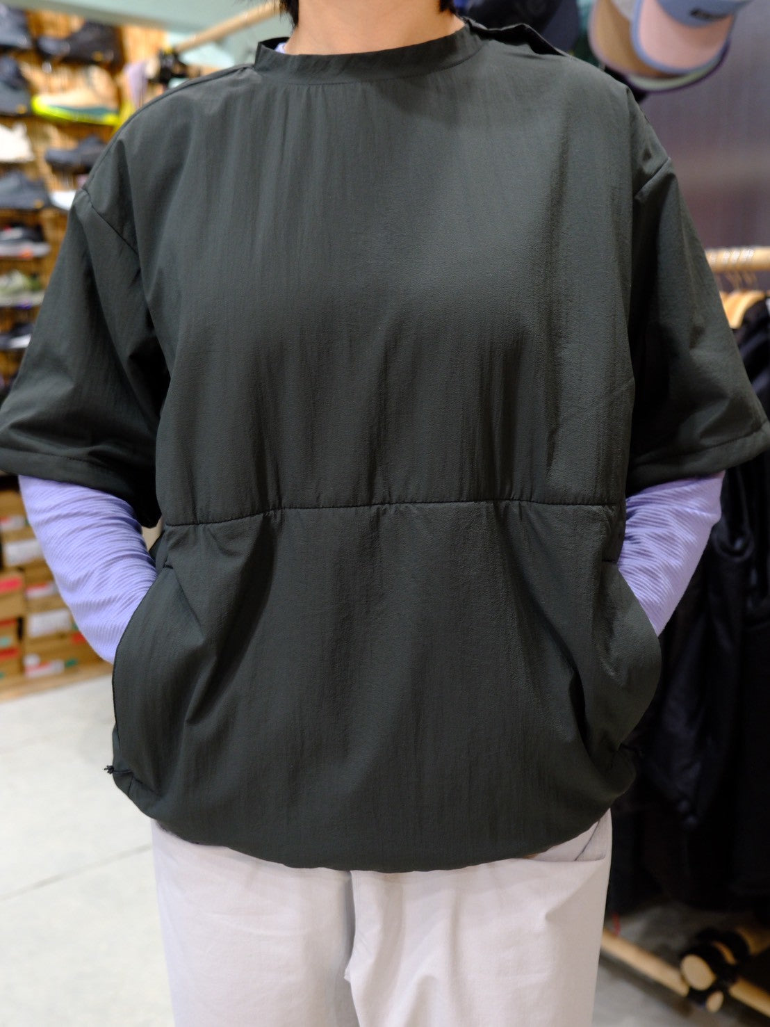 ADRIFT TEE WITH SHELL（オクタ＋シェル素材でアウター使用もできる半袖）【STATIC】