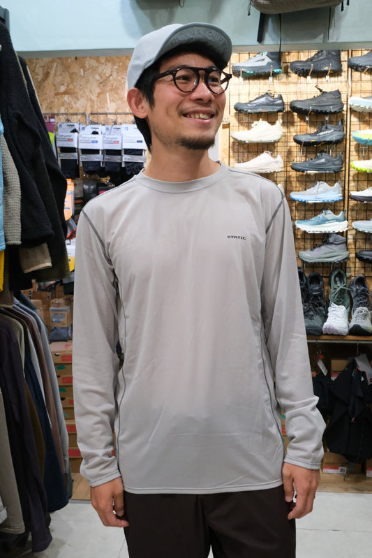 HIVE L/S（通気性重視の超軽量・超速乾化繊メッシュロンT）【STATIC】