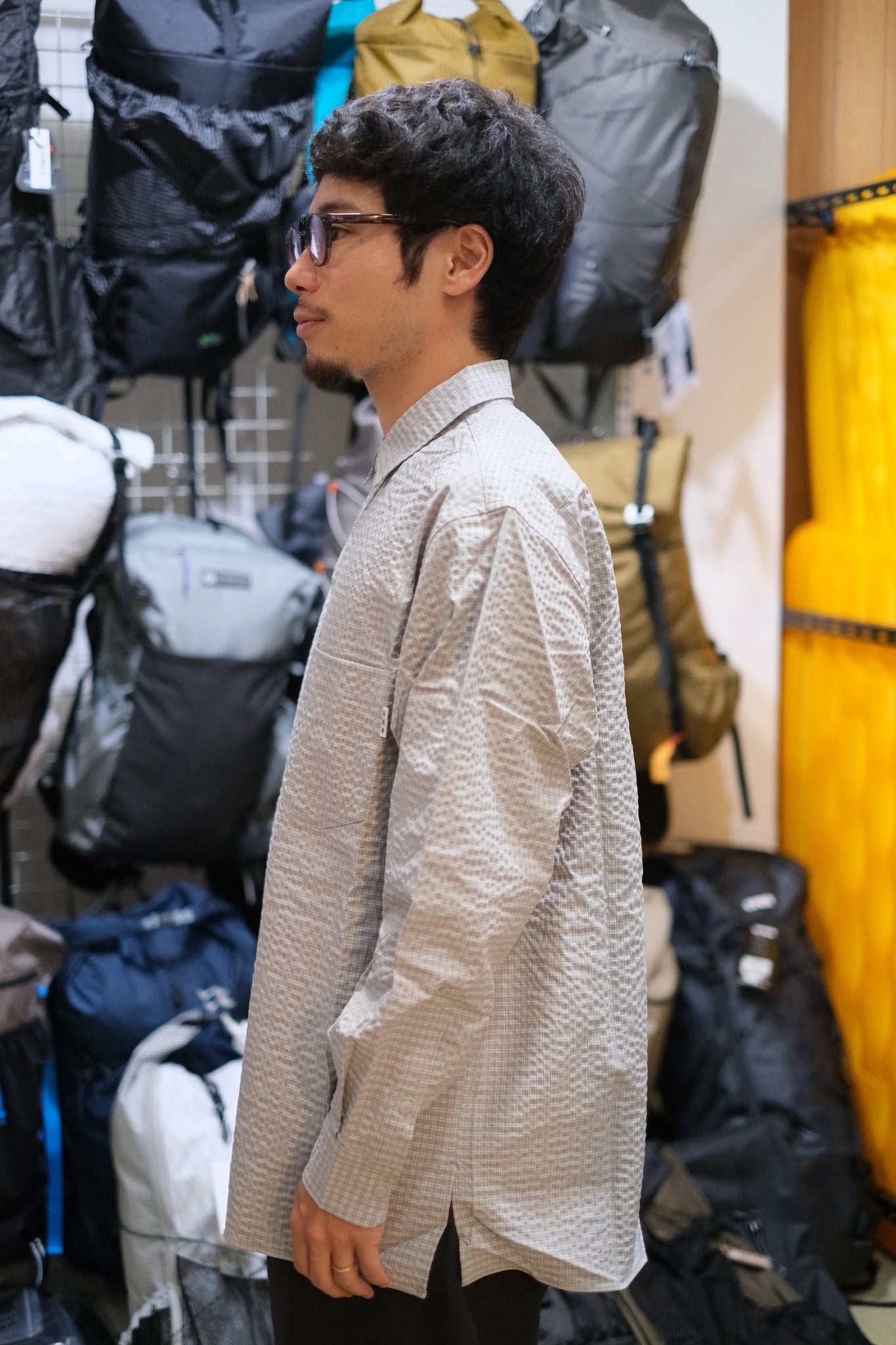 PR CHECK SHIRT 1 MSH-7C-1【迷迭香】