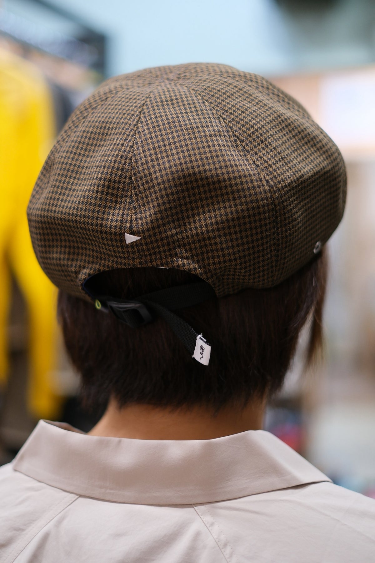 Ready To Beret h263-390（千鳥格子柄のベレー帽）【halo commodity】