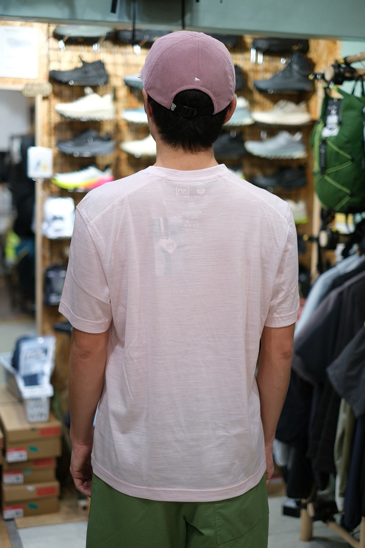 SRI.RAMANA.RITA.YOGUE×[sn] Printed S/Sleeve T-Shirt（メリノウール50％・ポリエステル50％/薄手）【[sn]】