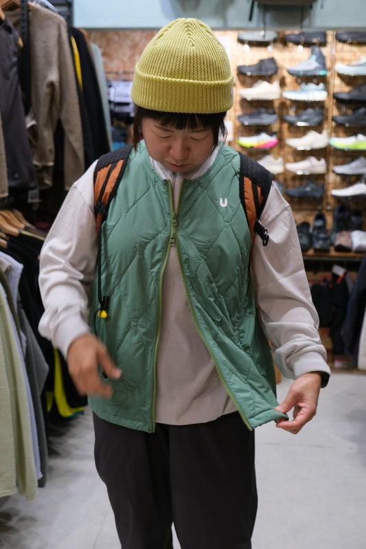 Sato Quilted Vest（オクタの防風シェル付きベスト）【TANNUKI】
