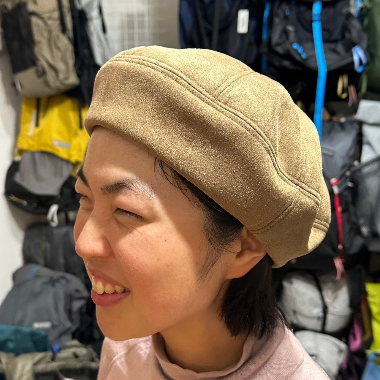 Nap Peach Beret【halo commodity】