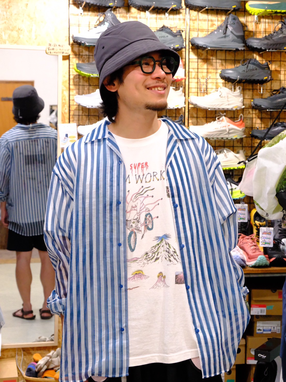 MESH SHIRT L/S【迷迭香(マンネンロウ)】