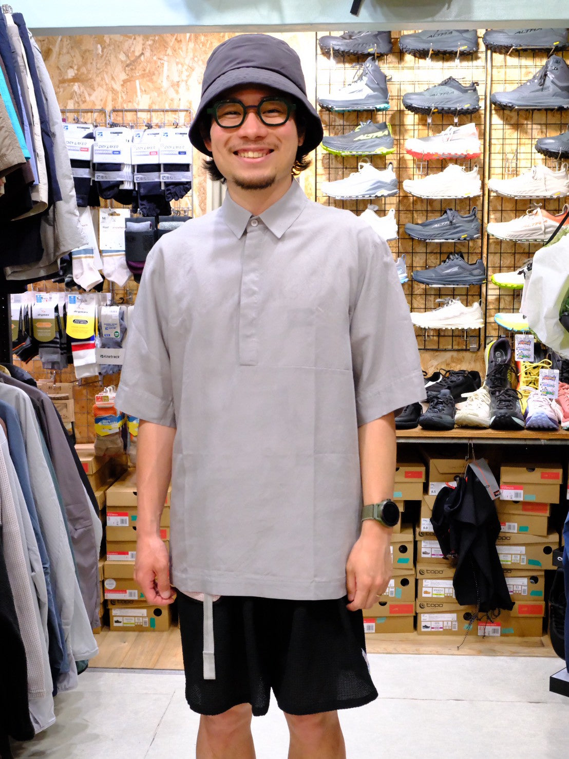 Ms Tree Polo Shirt【ゆったりシルエットでシルクのような肌触り】【HOUDINI】