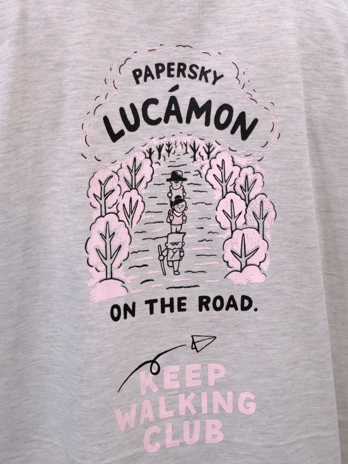 LUCAMON ON THE ROAD T-SHIRT（ワイドシルエット/二の腕が隠れる袖丈/吸水速乾）【PAPERSKY】