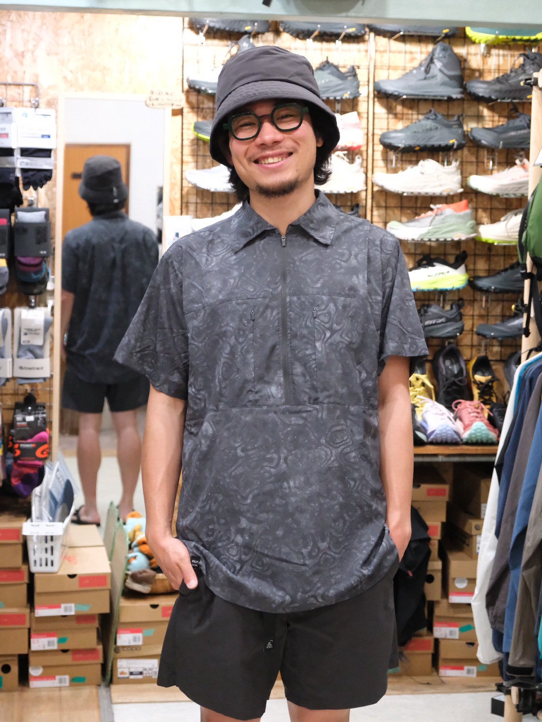TRIPLE CROWN ZIP DOWN SHORT SLEEVE（速乾・肌触り◎／半袖ハーフジップ）【JOLLY GEAR】