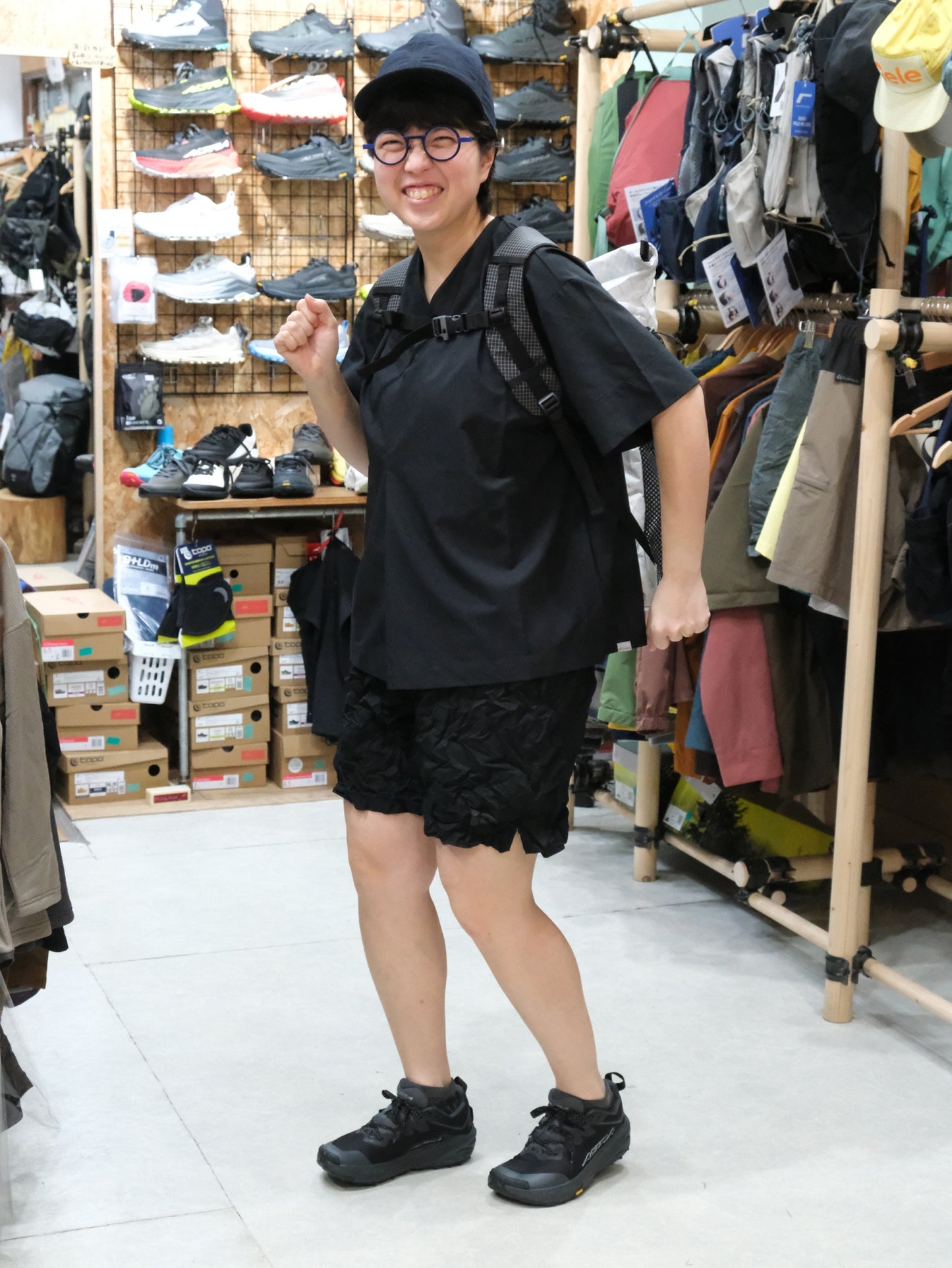 CATCH WAHER MIDDLE SHORTS 825-1-207【しわ加工のCOOL DOT'S短パン】【ranor】