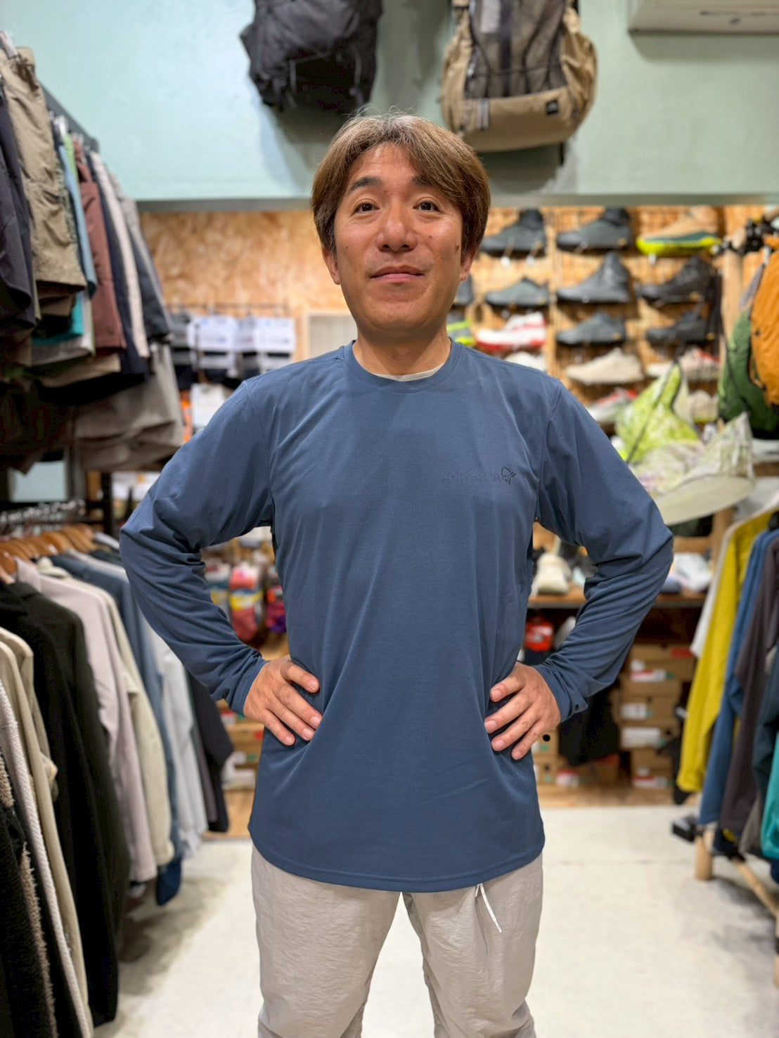 femund tech Long sleeve Mens（速乾・軽量・防臭性が高い）【NORRØNA】