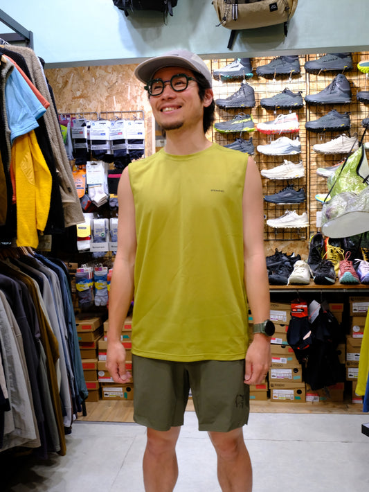 ADJUST SLEEVELESS SHIRTS（化繊×天然繊維／超速乾スリーブレスシャツ）【STATIC】