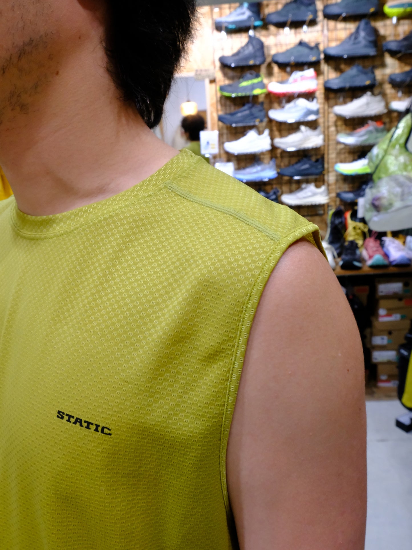 ADJUST SLEEVELESS SHIRTS（化繊×天然繊維／超速乾スリーブレスシャツ）【STATIC】