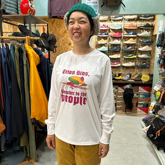 Powder To The People L/S Tee Women's【Teton Bros.】※旧製品の為、30％OFF