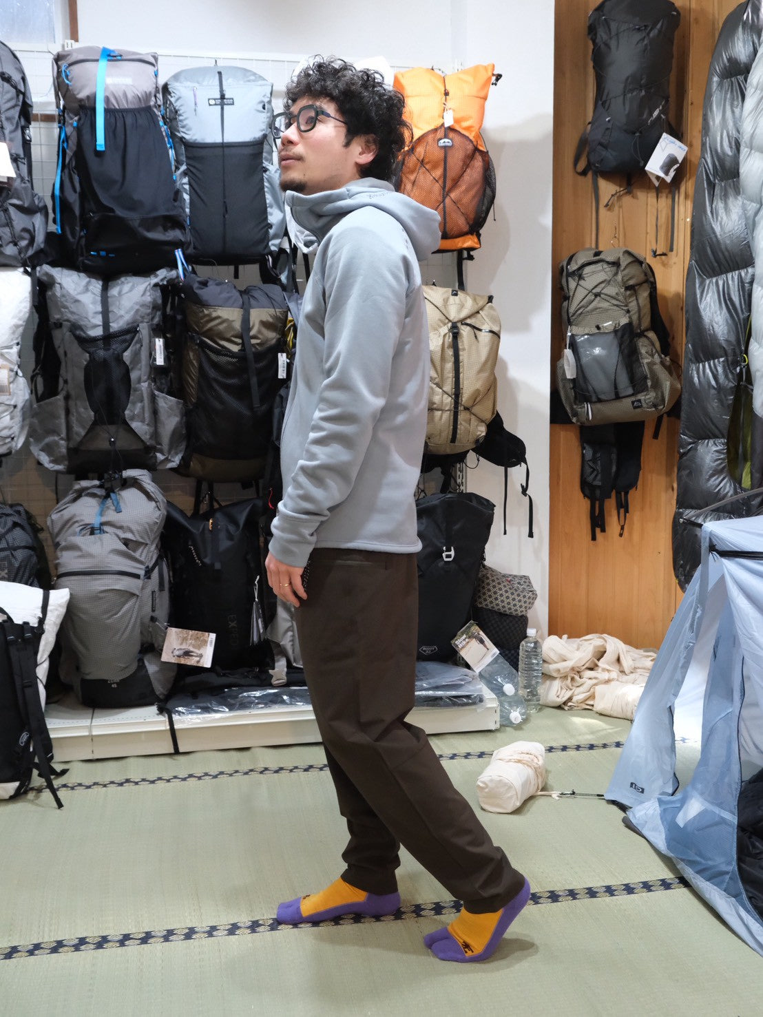 Soft Shell Fleece Pant Men's（裏地付き軽量パンツ）【AXESQUIN】★旧製品の為、30％OFF