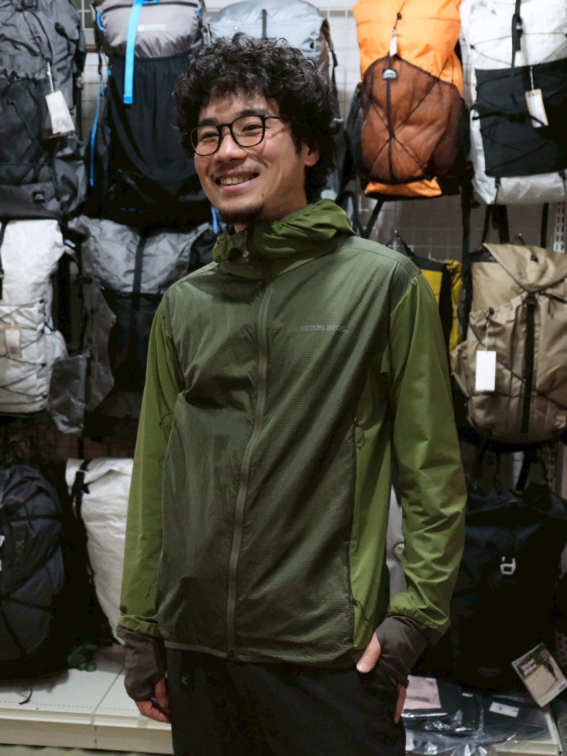 HPPE Wind Hoody（ウォッチウインドウ付き/手首に小銭や鍵が入る