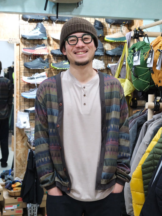 NFC Octaプリントカーディガン NF1218（総柄プリントのオクタカーディガン）【narifuri】