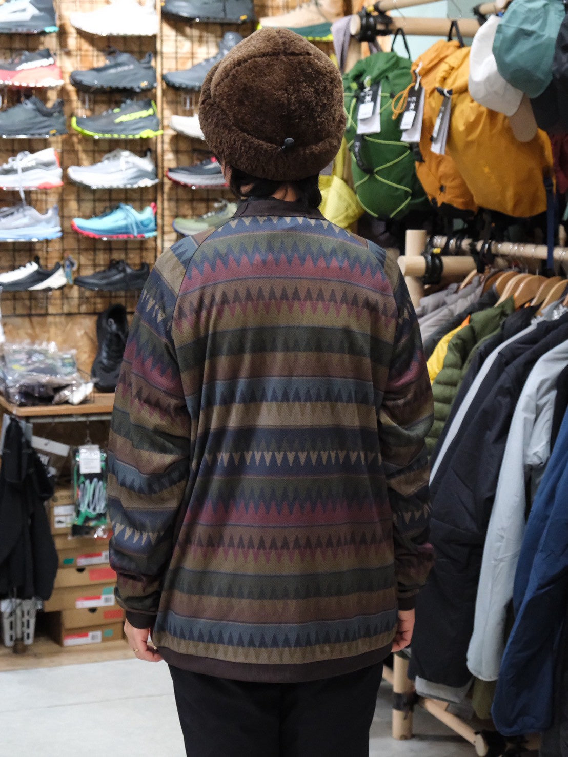 NFC Octaプリントカーディガン NF1218（総柄プリントのオクタカーディガン）【narifuri】