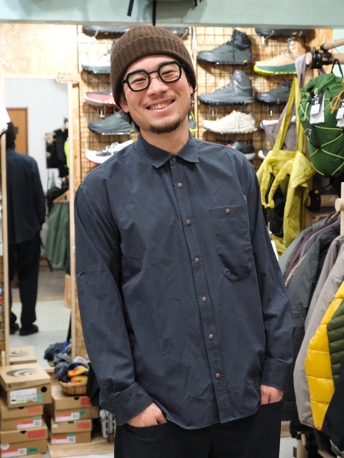 NFC ピグメントメッシュシャツ NF4059（通気性◎／ヴィンテージ感のある風合いのシャツ）【narifuri】