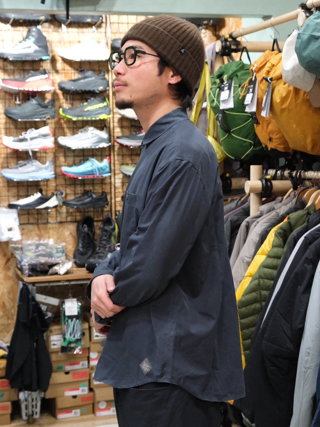 NFC ピグメントメッシュシャツ NF4059（通気性◎／ヴィンテージ感のある風合いのシャツ）【narifuri】