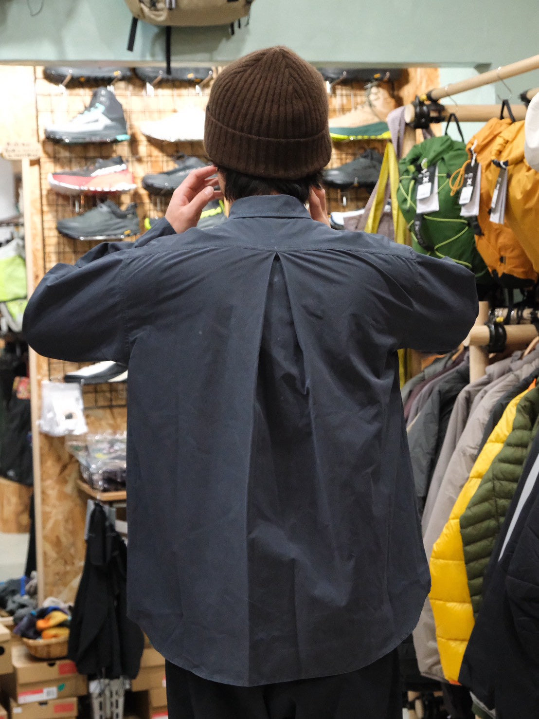 NFC ピグメントメッシュシャツ NF4059（通気性◎／ヴィンテージ感のある風合いのシャツ）【narifuri】