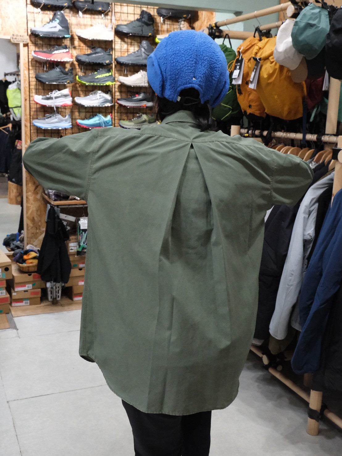 NFC ピグメントメッシュシャツ NF4059（通気性◎／ヴィンテージ感のある風合いのシャツ）【narifuri】