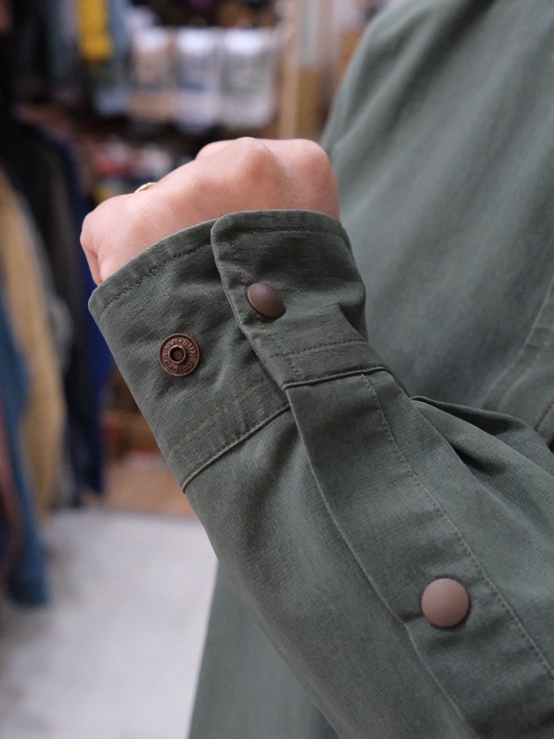 NFC ピグメントメッシュシャツ NF4059（通気性◎／ヴィンテージ感のある風合いのシャツ）【narifuri】