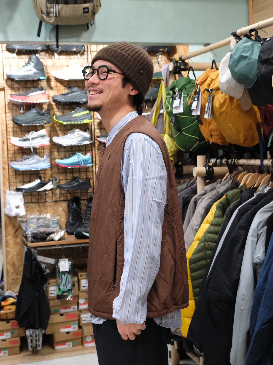 Sato Quilted Vest（オクタの防風シェル付きベスト）【TANNUKI】