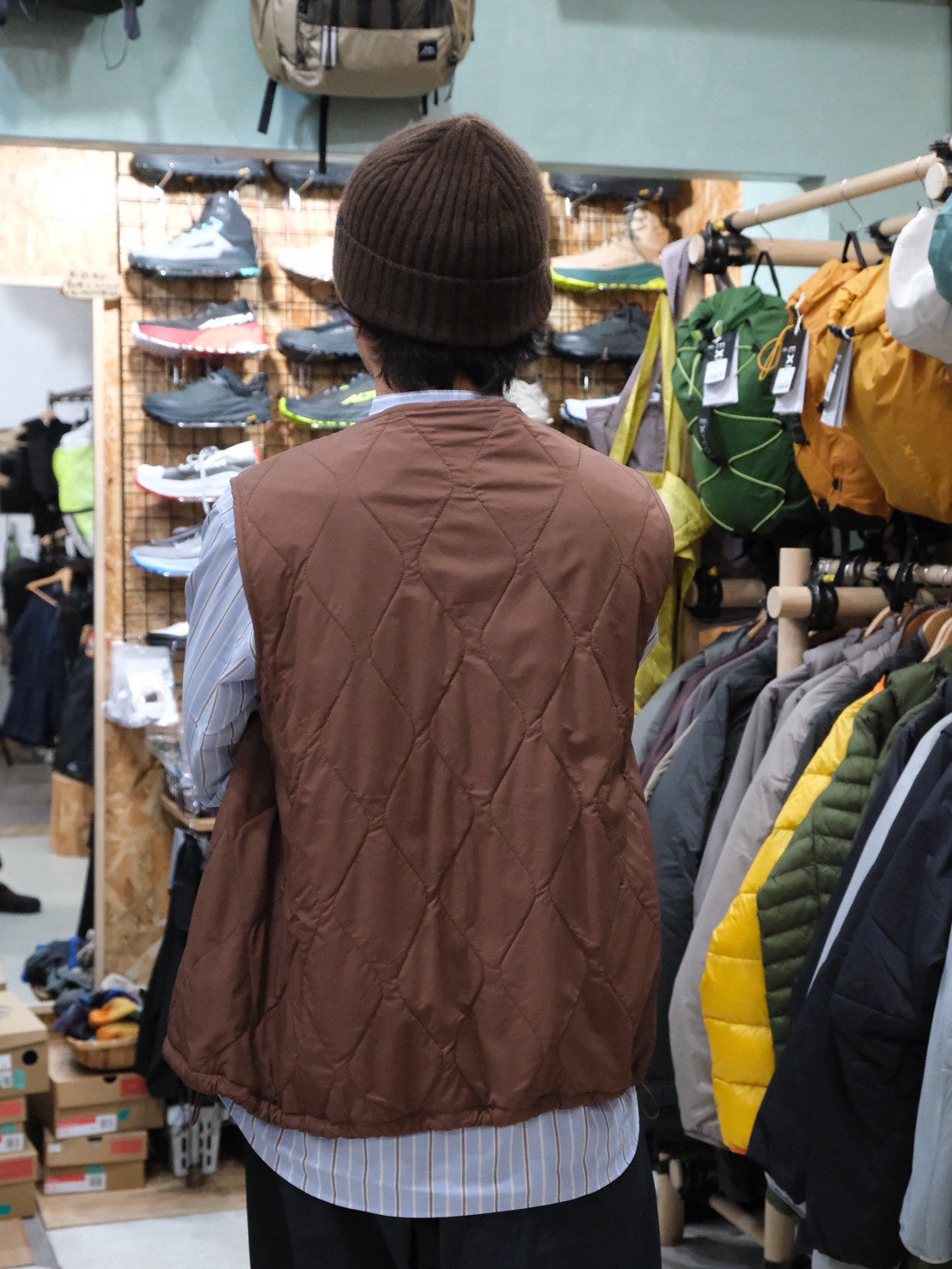 Sato Quilted Vest（オクタの防風シェル付きベスト）【TANNUKI】