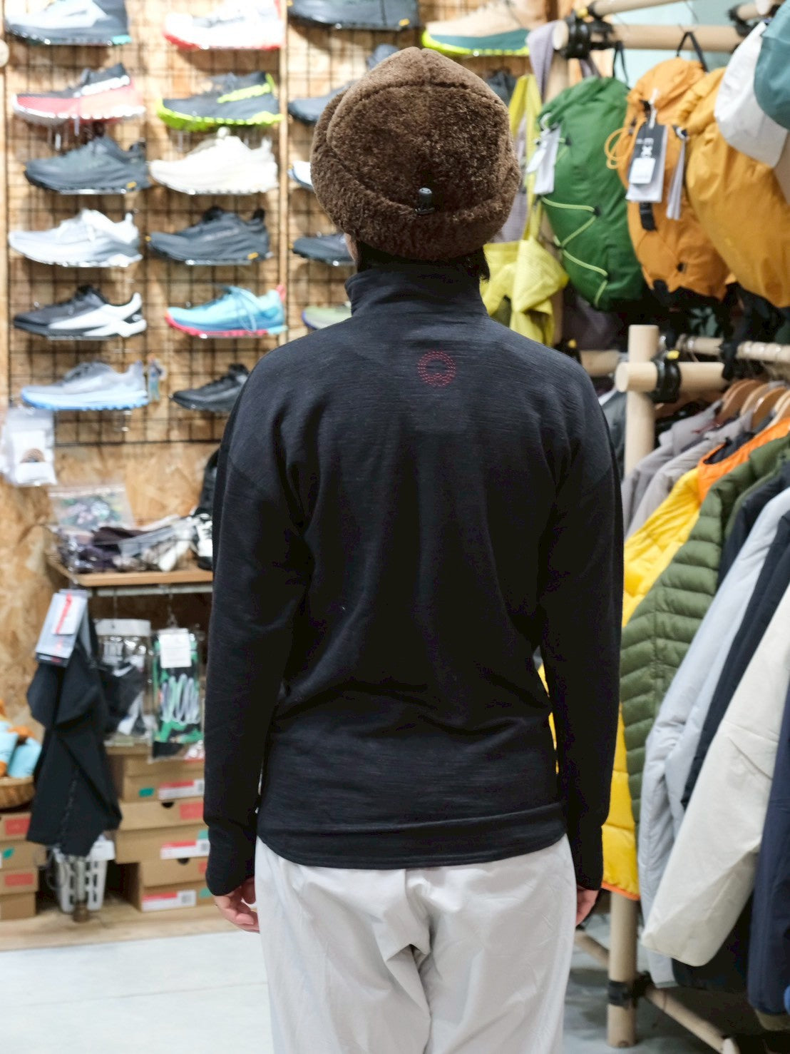 ニンジャセーター（ウール・高い通気性）【AXESQUIN 凌】