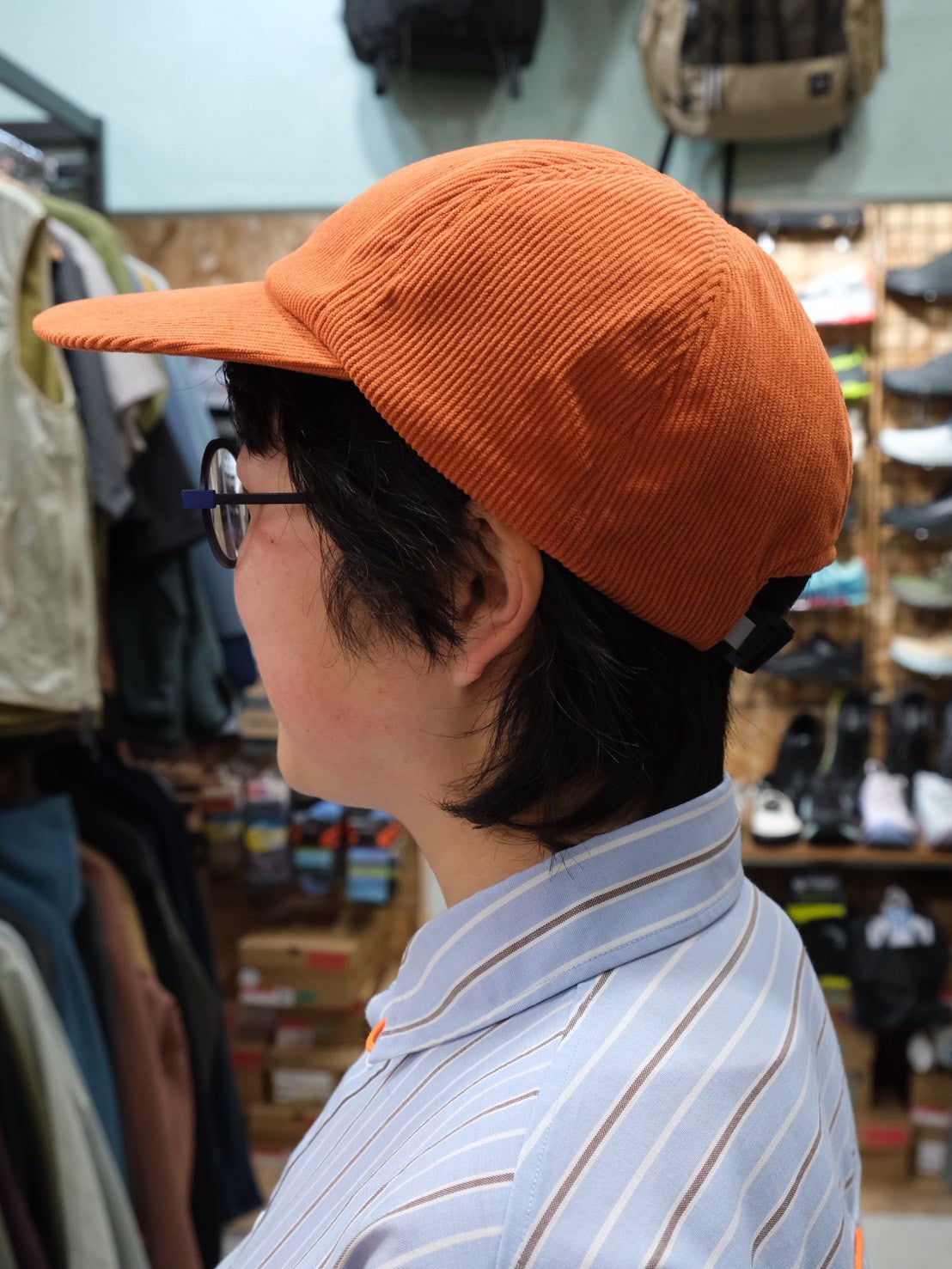 Twig Cap（ツバ広め／コーデュロイ素材のキャップ）【halo commodity】