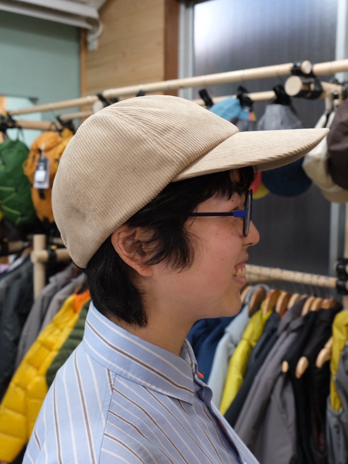 Twig Cap（ツバ広め／コーデュロイ素材のキャップ）【halo commodity