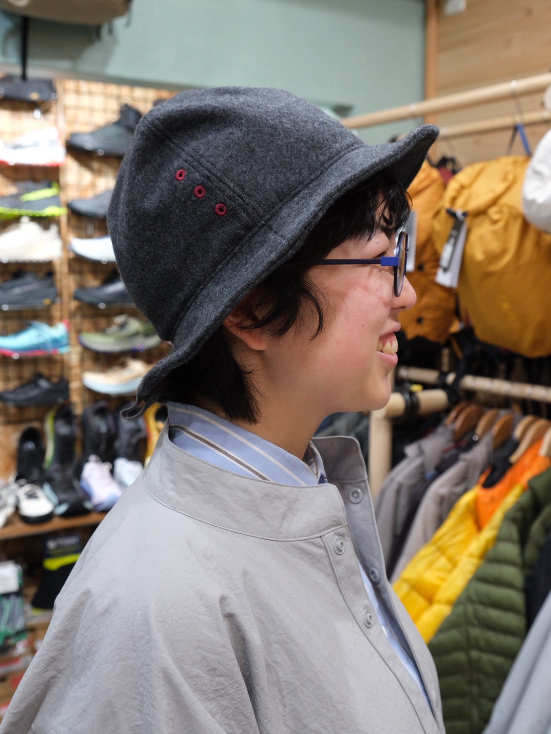 フユボウシ（ツバにワイヤー入り）【AXESQUIN】