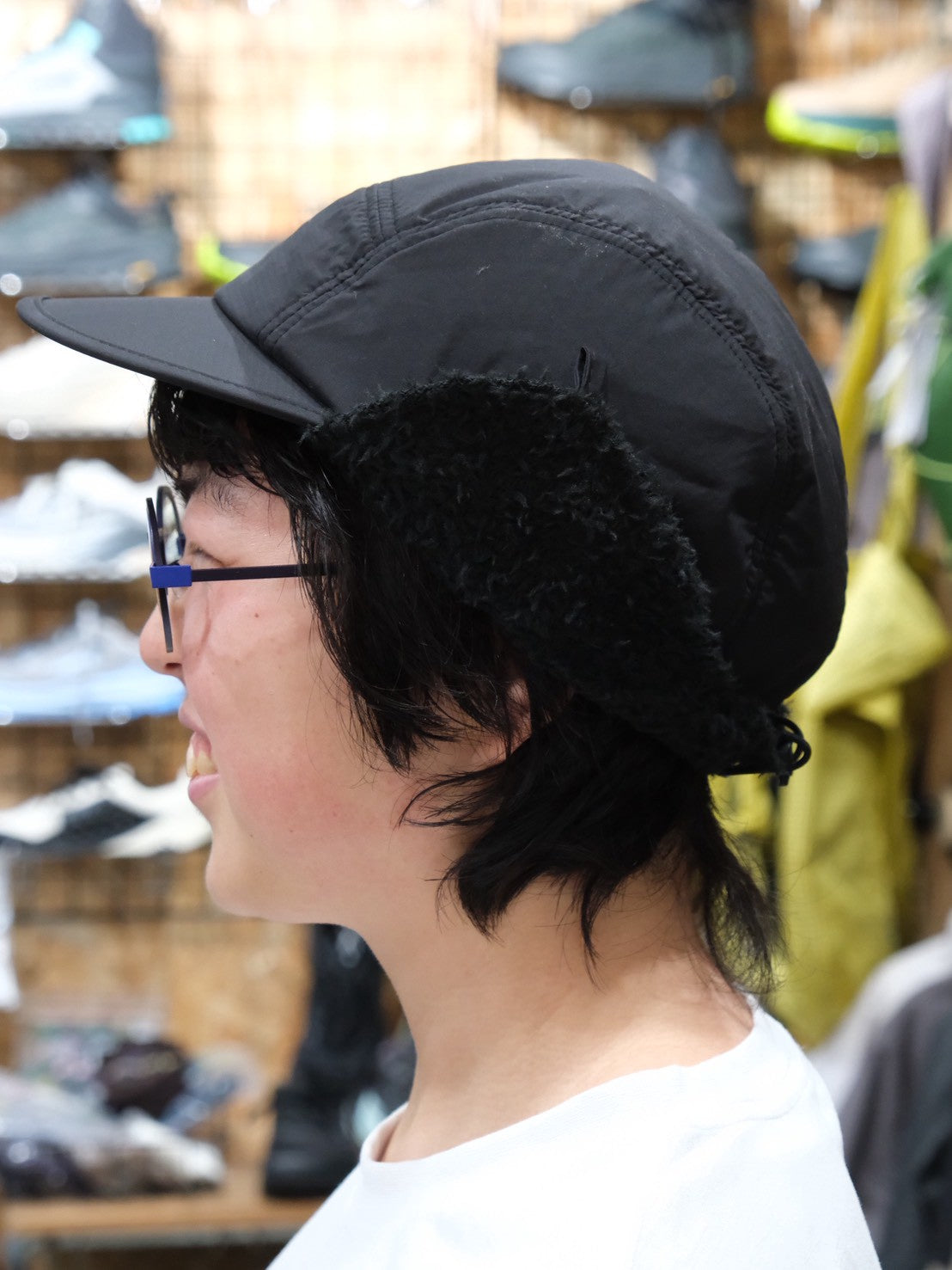 Alpha Flap Cap（暖かいけど暑くない裏地Alphaの耳当て付きキャップ