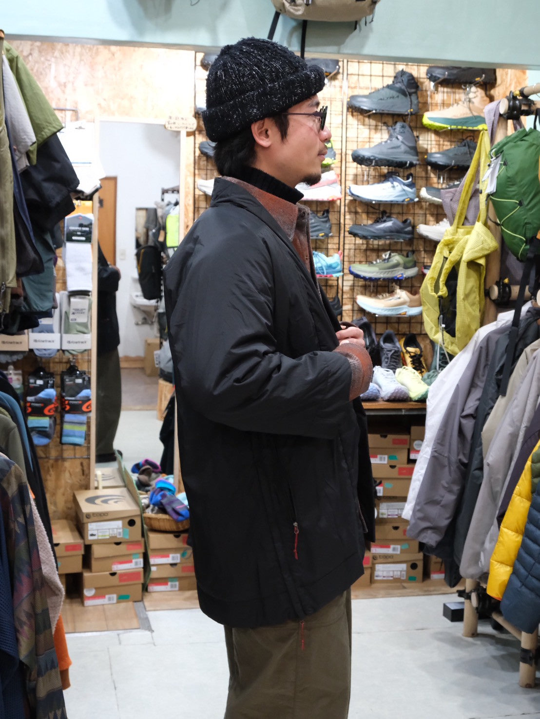 ハンテン combat wool（風を凌ぐハオリモノ/ウール混）【AXESQUIN 凌】