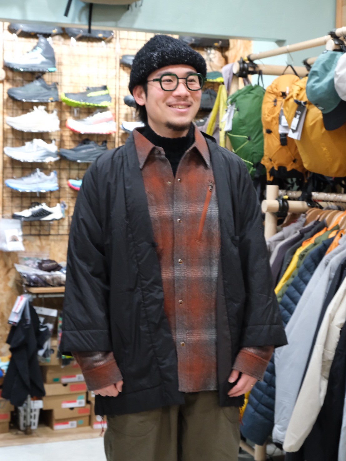 ハンテン combat wool（風を凌ぐハオリモノ/ウール混）【AXESQUIN 凌