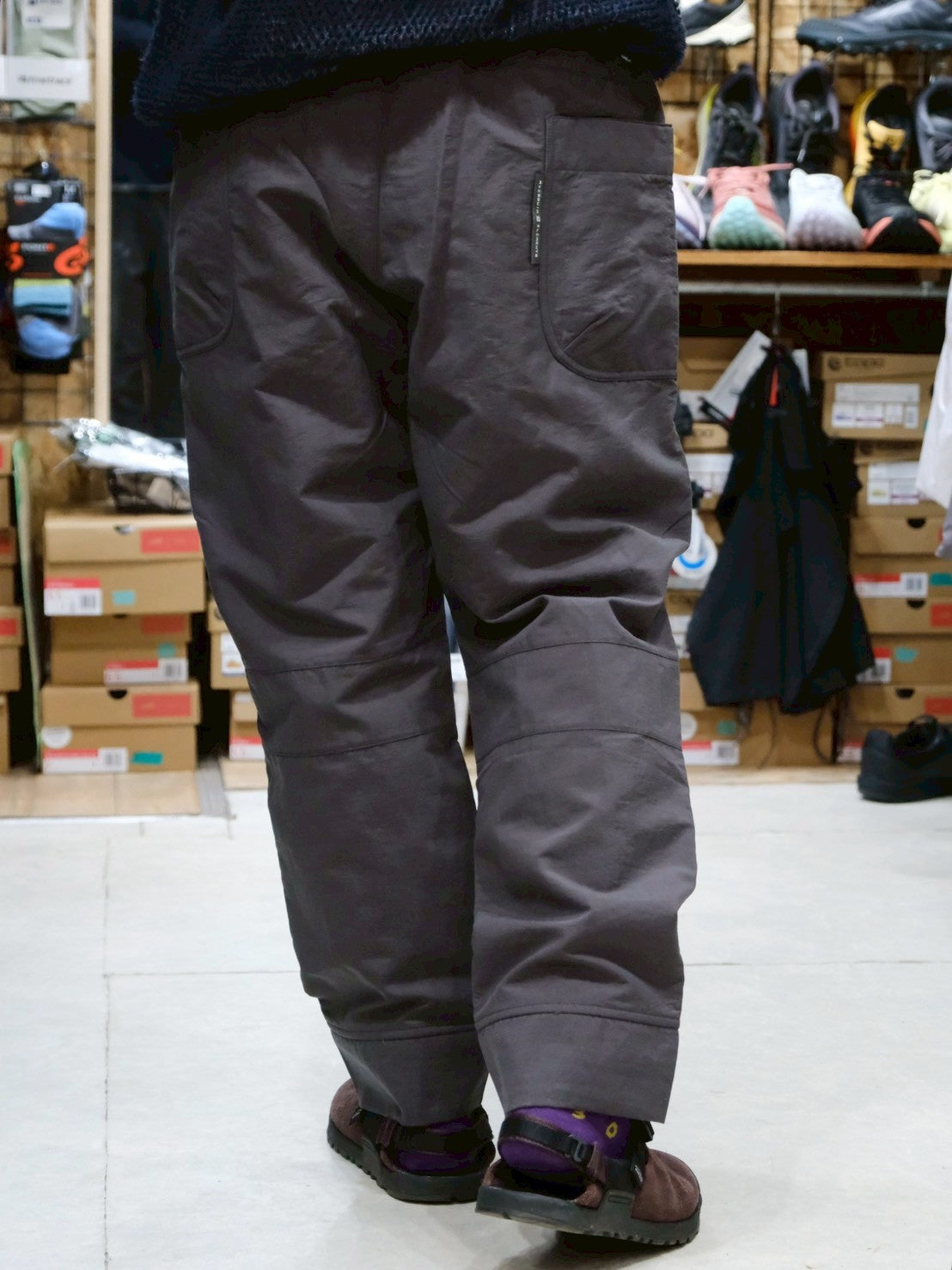 オクタライニングのパンツ（男女兼用/裏地オクタ/ビンテージ風生地）【AXESQUIN ELEMENTS】