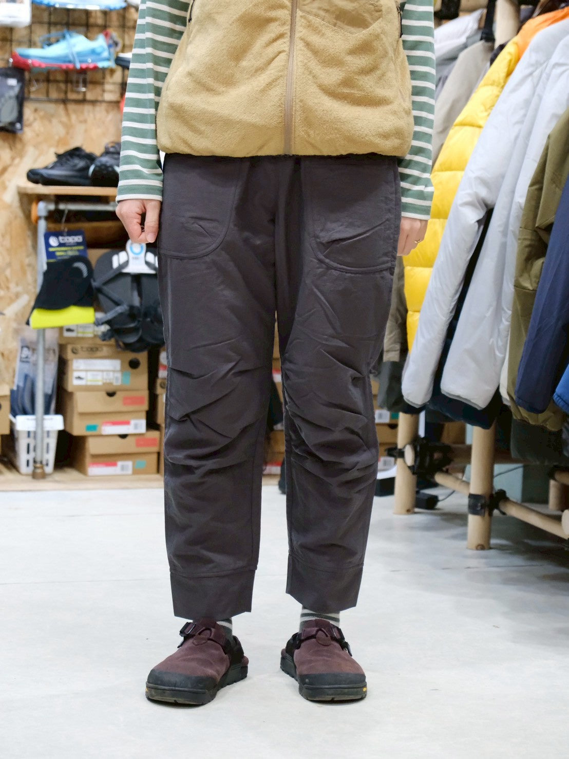 オクタライニングのパンツ（男女兼用/裏地オクタ/ビンテージ風生地