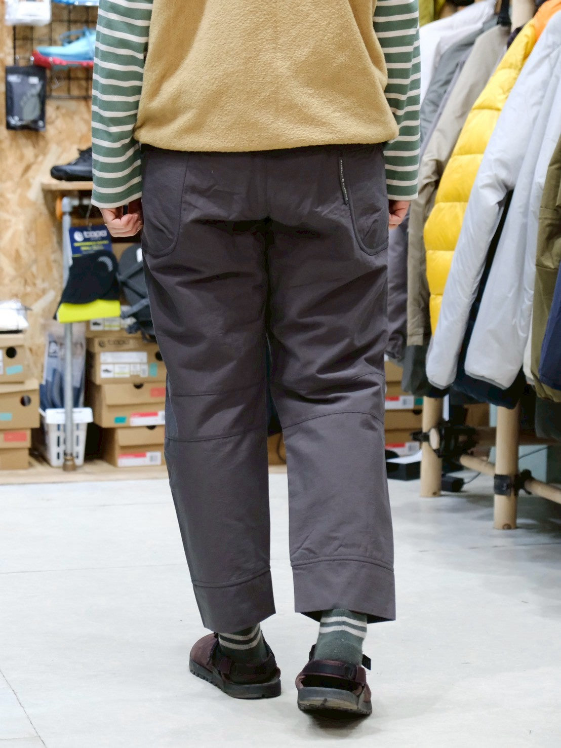 オクタライニングのパンツ（男女兼用/裏地オクタ/ビンテージ風生地