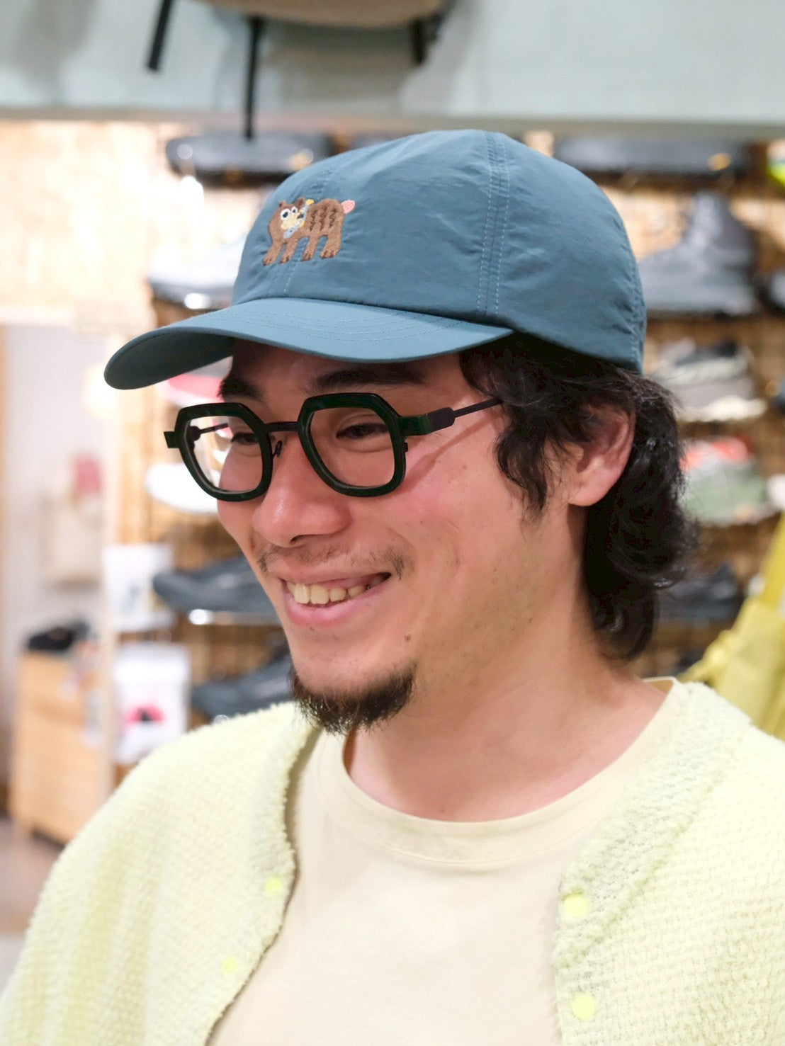 KUMA Cap h261-279（クマの刺繍が可愛いキャップ）【halo commodity】