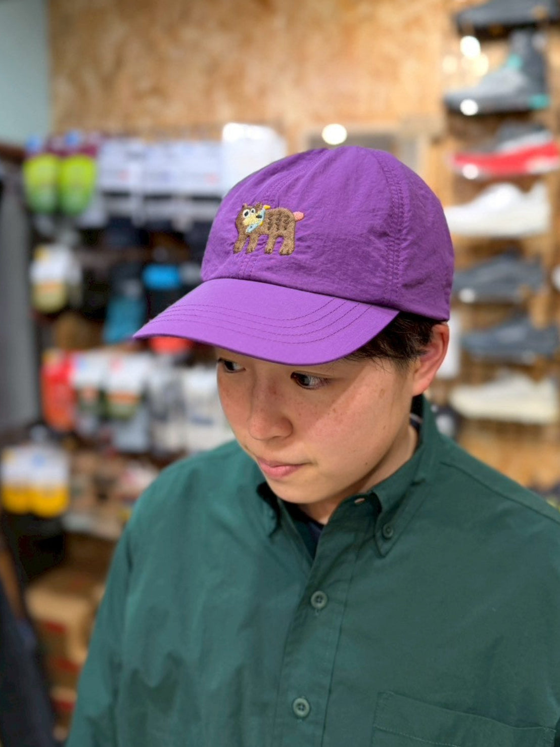 KUMA Cap h261-279（クマの刺繍が可愛いキャップ）【halo commodity】