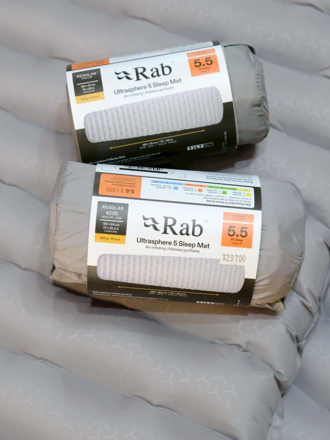 Ultrasphere 5（R値5.5のオールシーズンエアマット）【Rab】