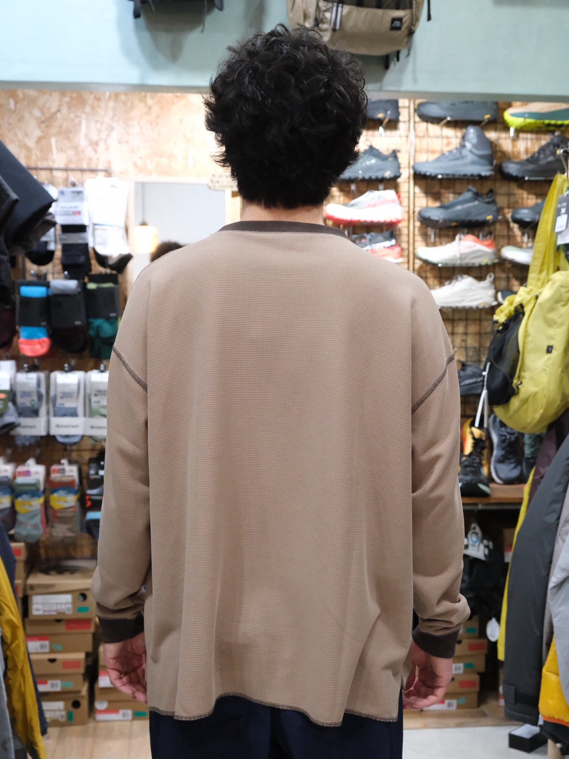 Waffle Smoothie Long T【SANKAKU STAND × AXESQUIN】
