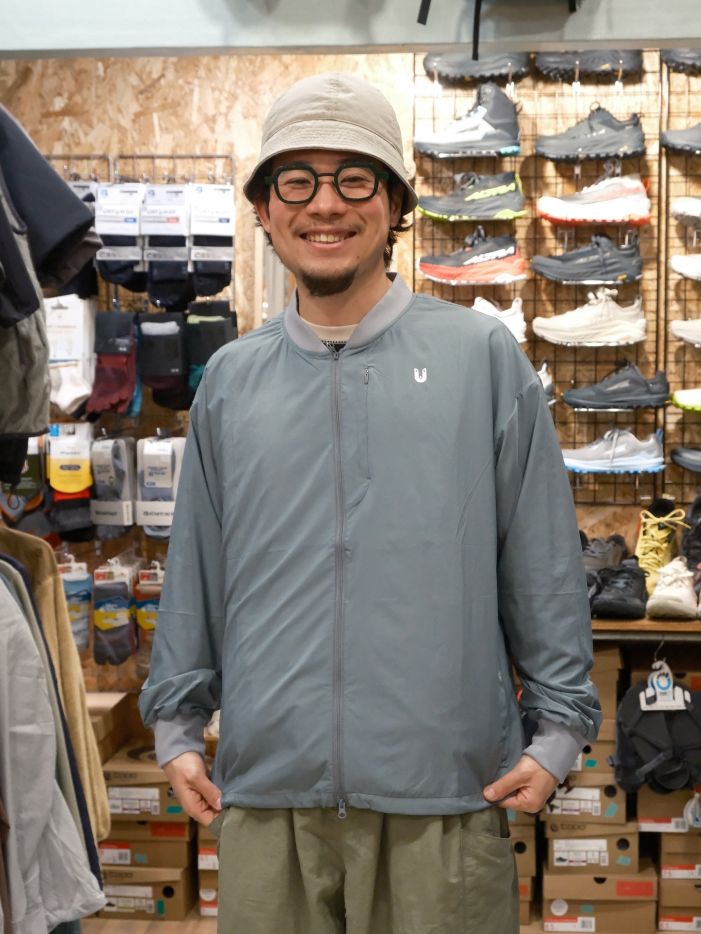Sato Wind Blouson（通気するブルゾン型ウインドシェル）【TANNUKI】Pumpkinは当店別注色です