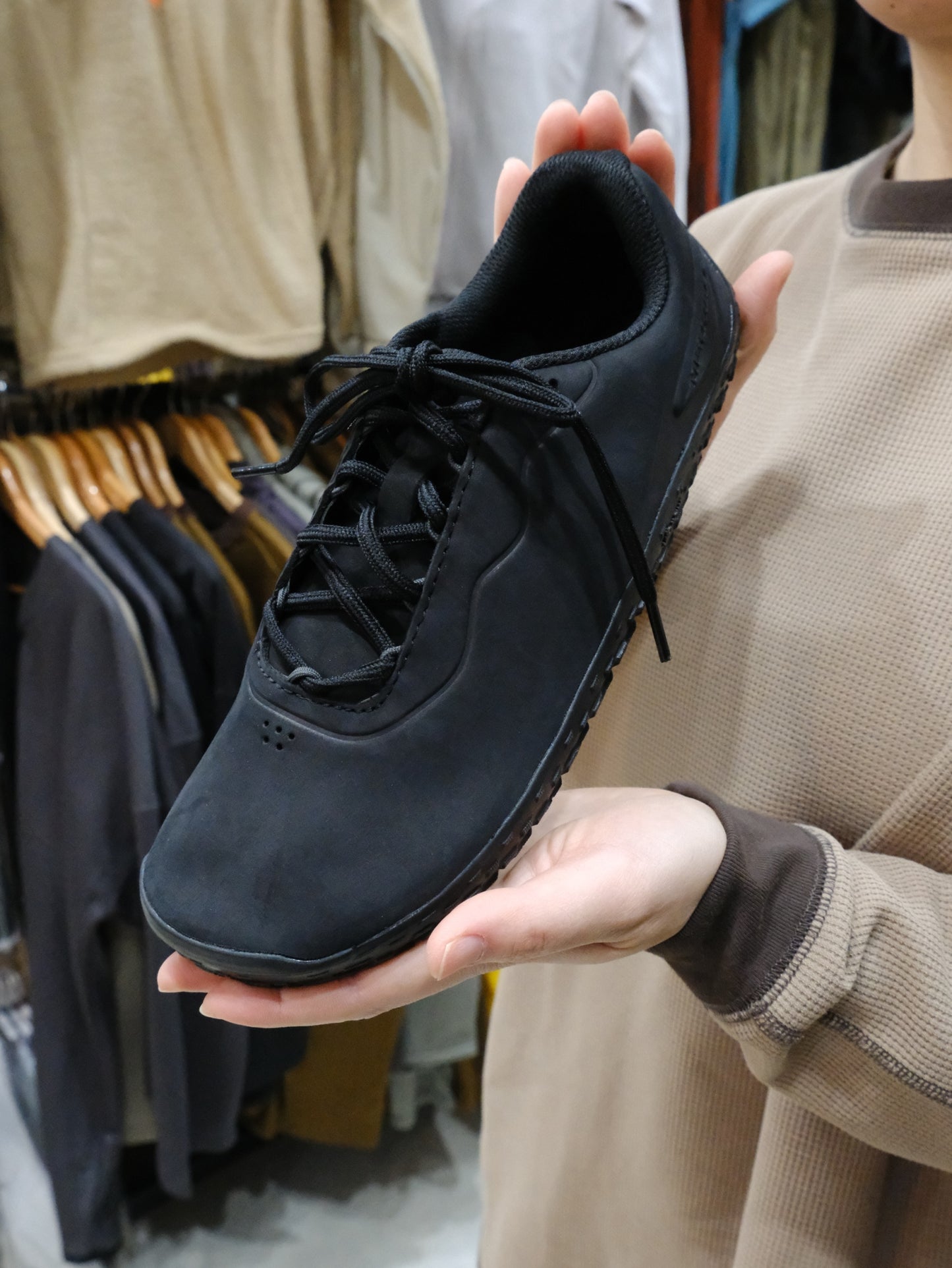 VAPOR GLOVE 7 LEATHER Men's（ベアフットシューズ / ソール6mm厚）【MERRELL】